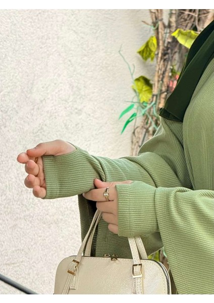 Ankanoor Anvelop Kolluklu Örme Ferace&elbise ANKA255103