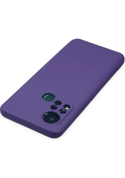 Infinix Hot 11S Kılıf Nano Içi Kadife Silikon - Mor