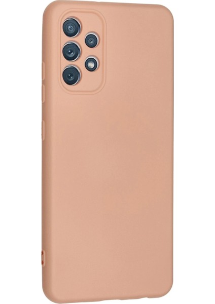 Samsung Galaxy A32 Kılıf Nano içi Kadife Silikon - Pudra