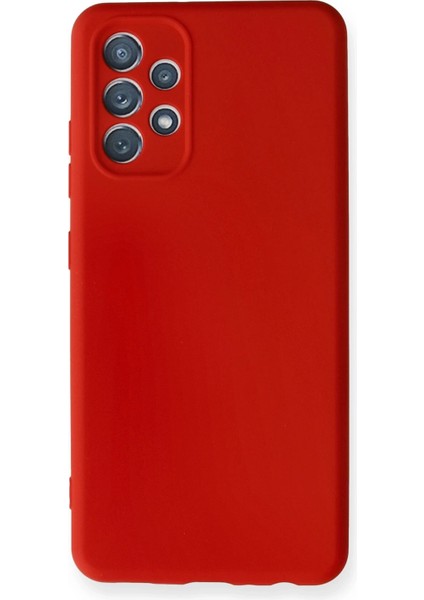 Samsung Galaxy A32 Kılıf Nano Içi Kadife Silikon - Kırmızı fırsatları