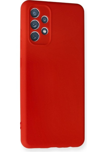 Samsung Galaxy A32 Kılıf Nano Içi Kadife Silikon - Kırmızı indirimleri