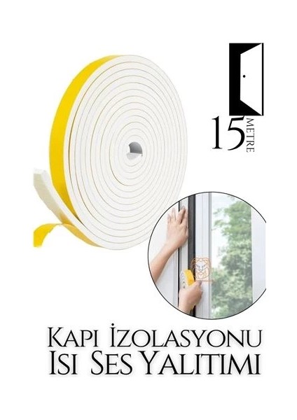 Bfs Kapı Ses Isı Yalıtım Sünger Bant 15 Metre