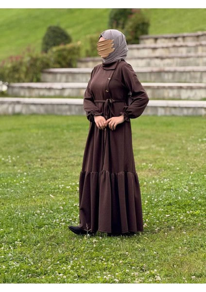 Ankanoor Anvelop Yandan Düğmeli Örme Elbise ANKA255113 modelleri