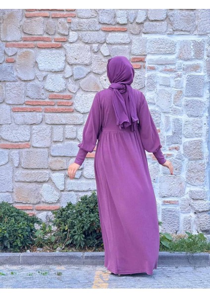 Ankanoor Yandan Bağlamalı Dantelli Örme Elbise ANKA255105