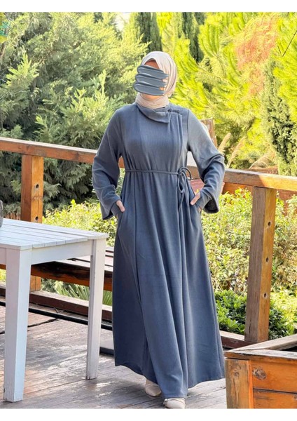 Ankanoor Anvelop Kolluklu Örme Ferace&elbise ANKA255103