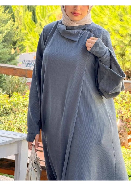 Ankanoor Anvelop Kolluklu Örme Ferace&elbise ANKA255103