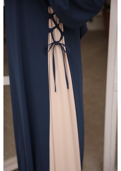 Ankanoor Lacivert Yandan Garnili Elbise ANKA255061 fiyatları