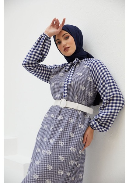 Ankanoor Pötikare Reglan Kol Nakışlı Elbise ANKA251406 fiyatları