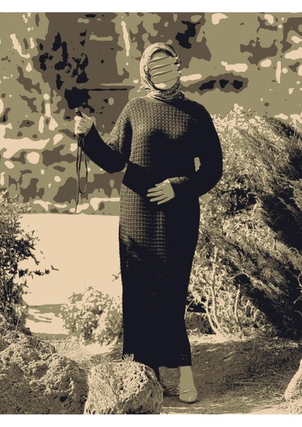 Ankanoor Uzun Kol Içlikli File Triko Elbise ANKA252005 indirimleri