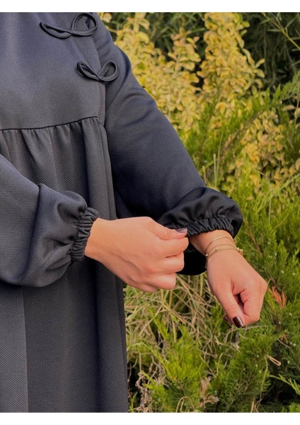 Ankanoor 3 Fiyonklu Örme Elbise ANKA255109