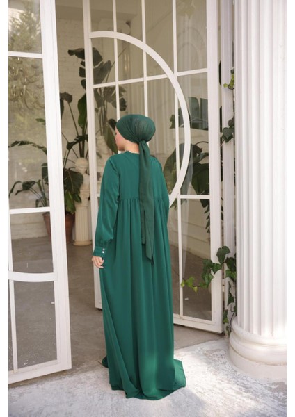 Ankanoor Zümrüt Fırfırlı Robalı Elbise ANKA255062 modelleri