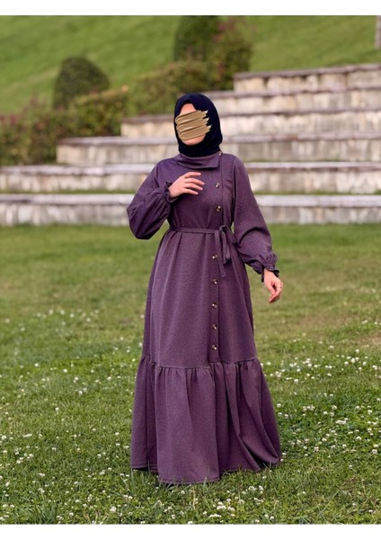 Ankanoor Anvelop Yandan Düğmeli Örme Elbise ANKA255113 fiyatları