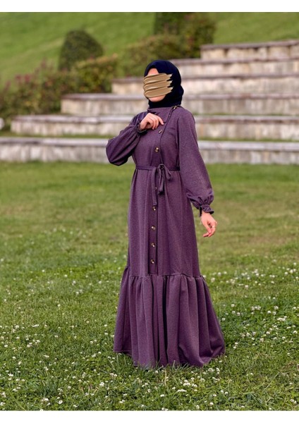 Ankanoor Anvelop Yandan Düğmeli Örme Elbise ANKA255113 modelleri