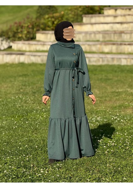 Ankanoor Anvelop Yandan Düğmeli Örme Elbise ANKA255113 fiyatları