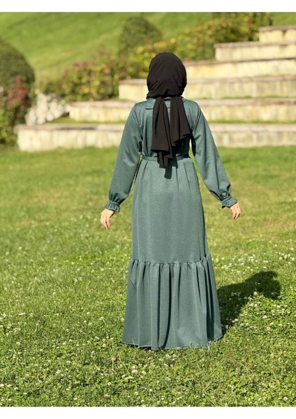 Ankanoor Anvelop Yandan Düğmeli Örme Elbise ANKA255113 indirimleri