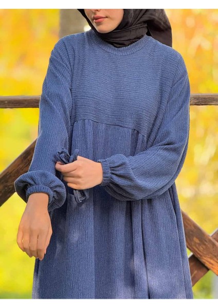 Ankanoor Robalı Oversize Örme Elbise ANKA255110