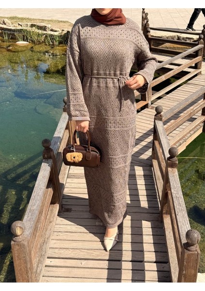 Ankanoor Uzun Kol Içlikli Otantik Otantik Triko Elbise ANKA252004 modelleri