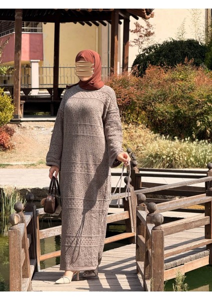 Ankanoor Uzun Kol Içlikli Otantik Otantik Triko Elbise ANKA252004 indirimleri