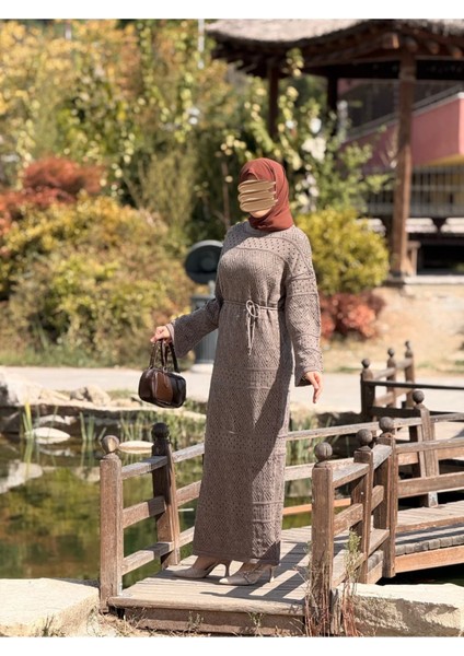 Ankanoor Uzun Kol Içlikli Otantik Otantik Triko Elbise ANKA252004