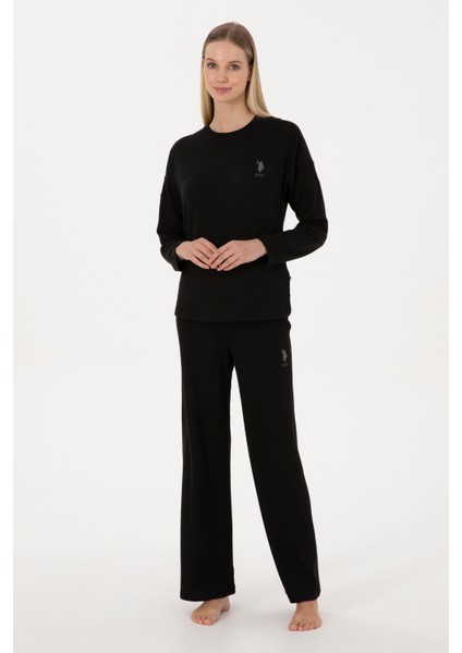 Kadın Siyah Pijama Takım 50302050-VR046