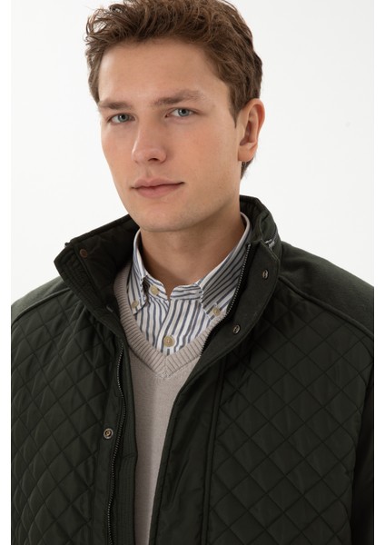Erkek Koyu Yeşil Mont 50310210-VR079 fiyatları