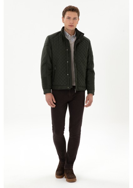 Erkek Koyu Yeşil Mont 50310210-VR079 fırsatları