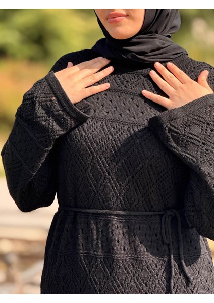 Ankanoor Uzun Kol Içlikli Otantik Otantik Triko Elbise ANKA252004 modelleri