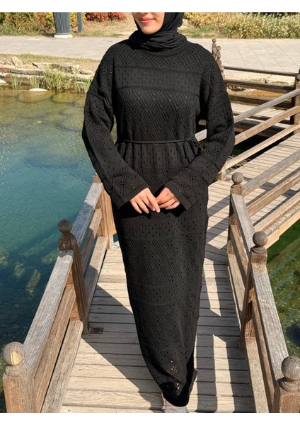 Ankanoor Uzun Kol Içlikli Otantik Otantik Triko Elbise ANKA252004 fırsatları