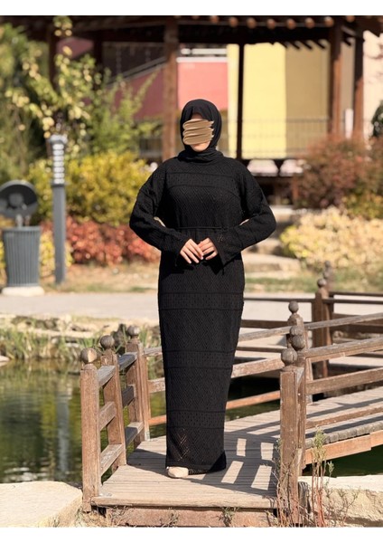 Ankanoor Uzun Kol Içlikli Otantik Otantik Triko Elbise ANKA252004