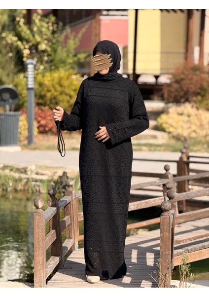 Ankanoor Uzun Kol Içlikli Otantik Otantik Triko Elbise ANKA252004