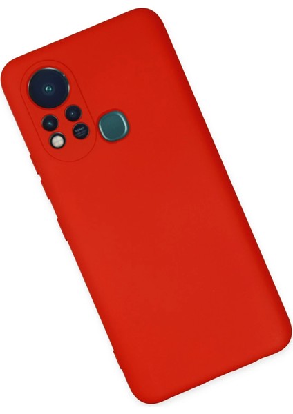 Infinix Hot 11S Kılıf Nano Içi Kadife Silikon - Kırmızı