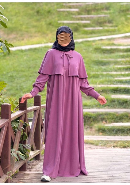 Ankanoor Pelerinli Örme Elbise ANKA255108 modelleri