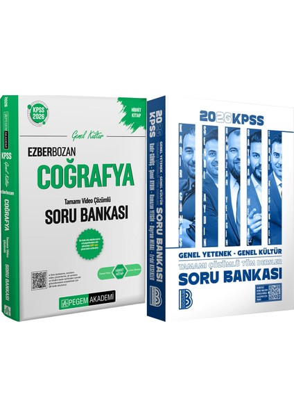 2026 Kpss Tüm Dersler Tamamı Çözümlü Soru Bankası - 2026 Kpss Ezberbozan Coğrafya Çözümlü Soru