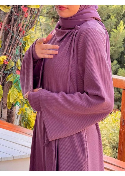 Ankanoor Anvelop Kolluklu Örme Ferace&elbise ANKA255103