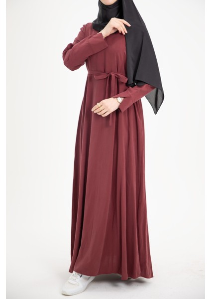 Ankanoor Modal Cupra Yırtmaç Kol Drapeli Elbise ANKA253003 fırsatları