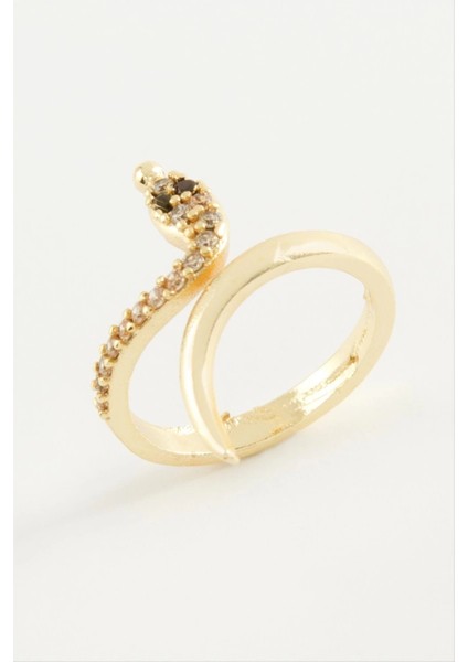 Yılan Zirkon Taşlı Yüzük