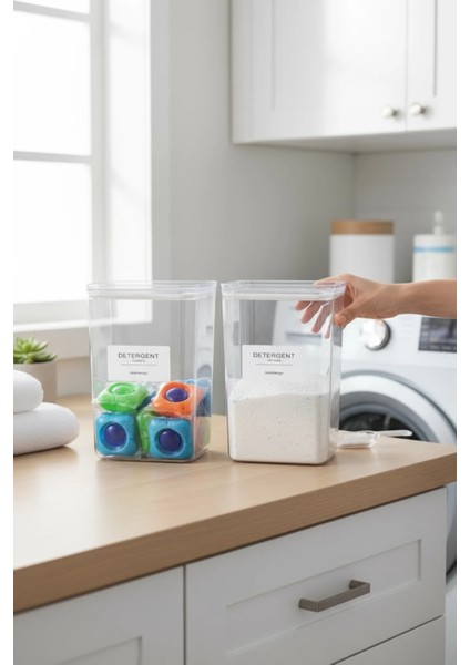Deterjan Kavanozu/kutusu(Beyazlar)-Deterjan Kavanozu/kutusu(Renkliler) 2900ML fiyatları