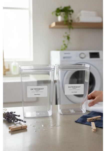 Deterjan Kavanozu/kutusu(Beyazlar)-Deterjan Kavanozu/kutusu(Renkliler) 2900ML modelleri