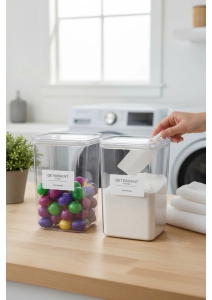 Deterjan Kavanozu/kutusu(Beyazlar)-Deterjan Kavanozu/kutusu(Renkliler) 2900ML indirimleri