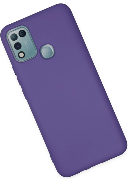 Infinix Hot 10 Play Kılıf Nano Içi Kadife Silikon - Mor