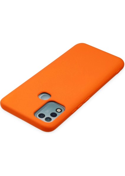 Infinix Hot 10 Play Kılıf Nano Içi Kadife Silikon - Turuncu