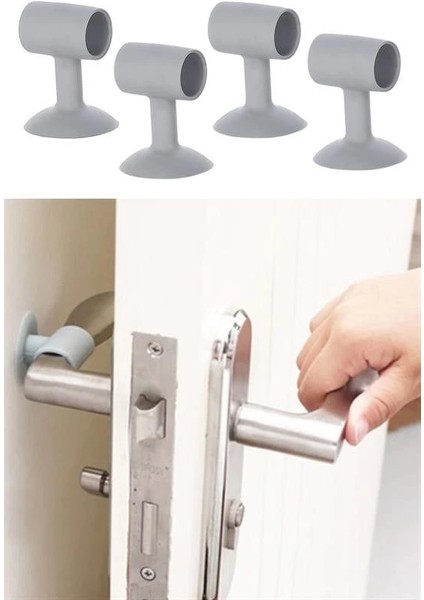 4 Adet Çok Amaçlı Vakumlu Kapı Stoperi,kablo Organizeri,telefon Sabitleyici fırsatları