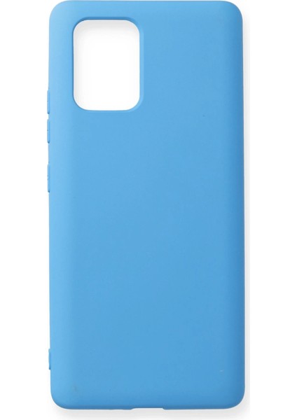 Samsung Galaxy A91 / S10 Lite Kılıf Nano Içi Kadife Silikon - Mavi fırsatları