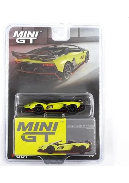 Mini Gt 1/64 Lamborghini Aventador Svj 63 Roadster Verde Shock - Blister Paket fiyatları