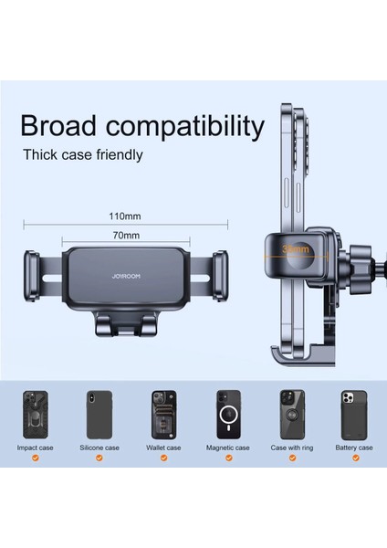 JR-ZS283 Car Phone Holder Mount -Black fiyatları