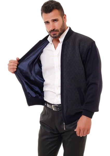 Çelik Örgü Astarlı Fermuarlı Triko Erkek Hırka Battal Boy Baba modelleri