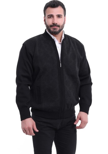 Çelik Örgü Astarlı Fermuarlı Triko Erkek Hırka Battal Boy Baba fiyatları