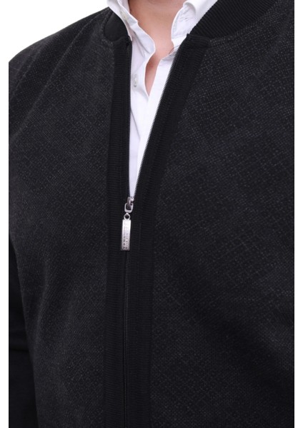 Çelik Örgü Astarlı Fermuarlı Triko Erkek Hırka Battal Boy Baba indirimleri