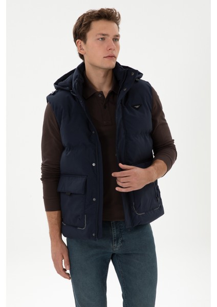 Erkek Lacivert Yelek (Dokuma) 50310317-VR033