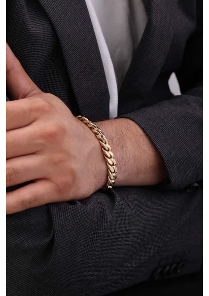 14 Ayar Gurmet Zincir Altın Erkek Bileklik fiyatları